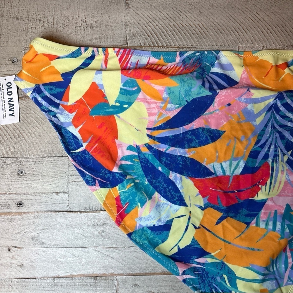 Floral Bikini Bottom Blue Red Yellow Pink Old Navy Woman's Size 3X NWT! - Picture 8 of 15